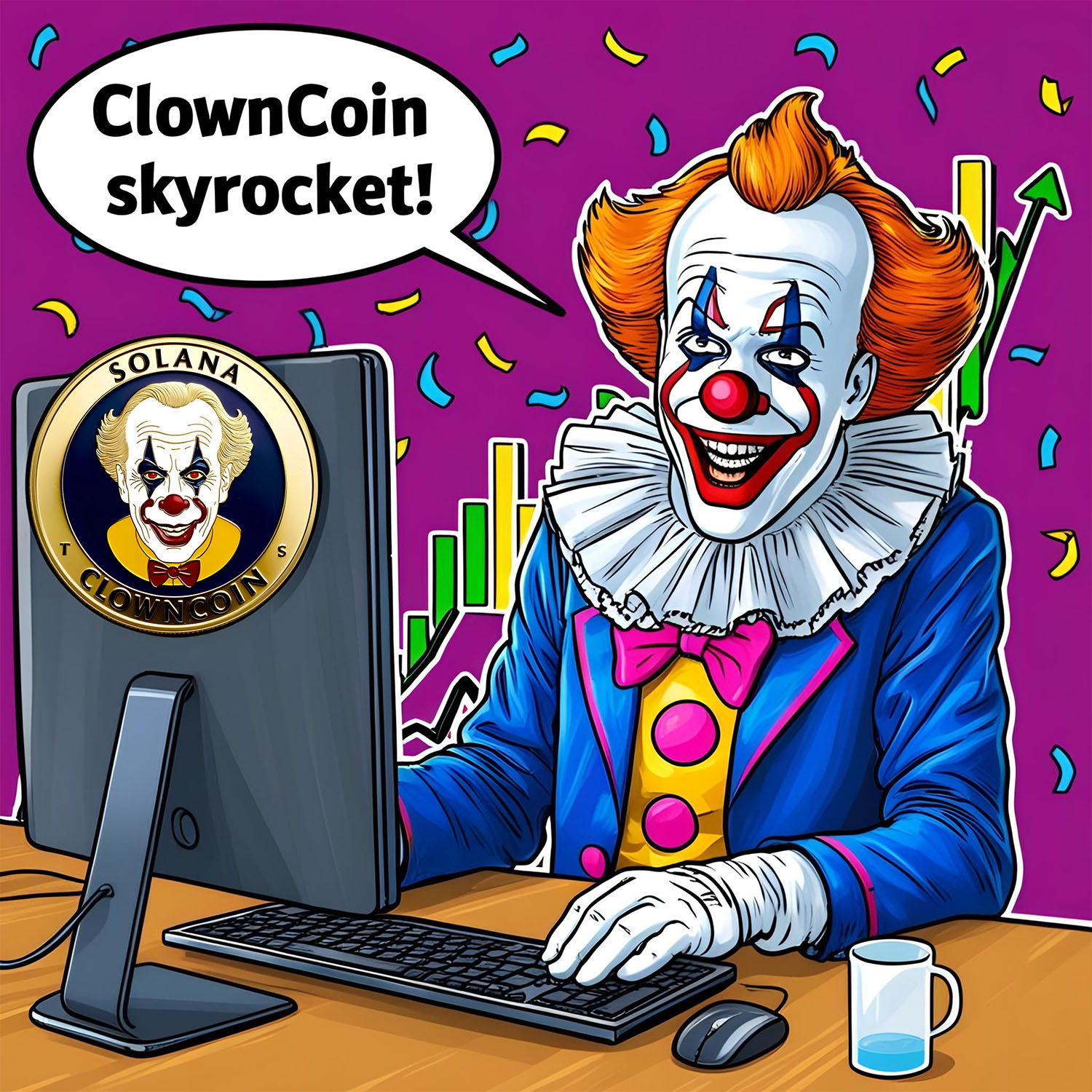 clowncoin the skyrocket is here